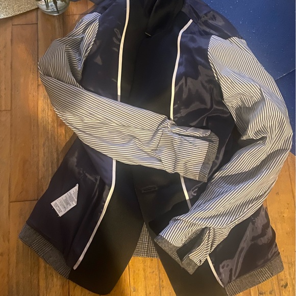 J.CREW 70% WOOL REGENT BEIJE BROWN CLASSIC BLAZER Coat LUX COZY VTG - Picture 11 of 16